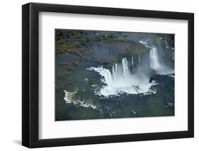 Walkway and Devil's Throat, Iguazu Falls, on Brazil, Argentina Border-David Wall-Framed Photographic Print