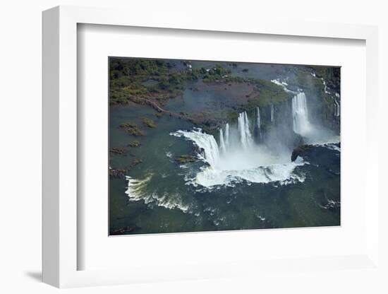 Walkway and Devil's Throat, Iguazu Falls, on Brazil, Argentina Border-David Wall-Framed Photographic Print
