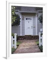 Walkway and Front Door of House-null-Framed Photographic Print