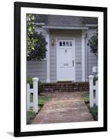 Walkway and Front Door of House-null-Framed Photographic Print