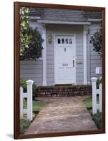 Walkway and Front Door of House-null-Framed Photographic Print