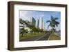 Walkway and the skyline of Panama City, Panama, Central America-Michael Runkel-Framed Photographic Print