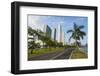 Walkway and the skyline of Panama City, Panama, Central America-Michael Runkel-Framed Photographic Print