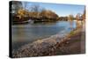 Walkway Erie Canal in Autumn NYS-Anthony Paladino-Stretched Canvas