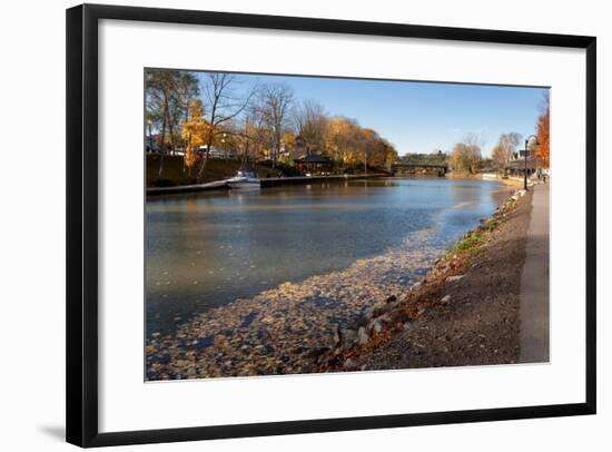 Walkway Erie Canal in Autumn NYS-Anthony Paladino-Framed Giclee Print