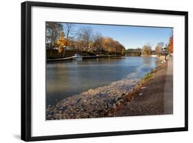 Walkway Erie Canal in Autumn NYS-Anthony Paladino-Framed Giclee Print