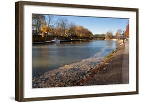 Walkway Erie Canal in Autumn NYS-Anthony Paladino-Framed Giclee Print