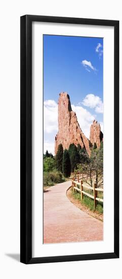 Walkway Leading to a Park, Garden of the Gods, Colorado Springs, Colorado, USA-null-Framed Photographic Print
