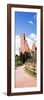 Walkway Leading to a Park, Garden of the Gods, Colorado Springs, Colorado, USA-null-Framed Photographic Print