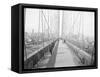 Walkway on Brooklyn Bridge-null-Framed Stretched Canvas