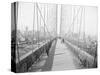 Walkway on Brooklyn Bridge-null-Stretched Canvas