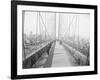 Walkway on Brooklyn Bridge-null-Framed Photographic Print