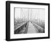 Walkway on Brooklyn Bridge-null-Framed Photographic Print