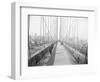 Walkway on Brooklyn Bridge-null-Framed Photographic Print