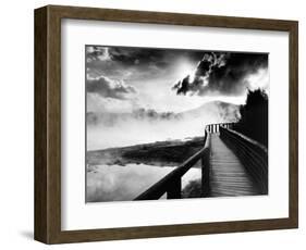 Walkway over the Lake-null-Framed Art Print