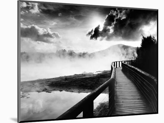 Walkway over the Lake-null-Mounted Art Print