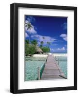 Walkway, Tahiti, French Polynesia, Oceania-Bill Bachmann-Framed Photographic Print