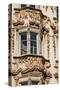 Wall art mural on buildings in Old Town Innsbruck, Tyrol, Austria.-Michael DeFreitas-Stretched Canvas