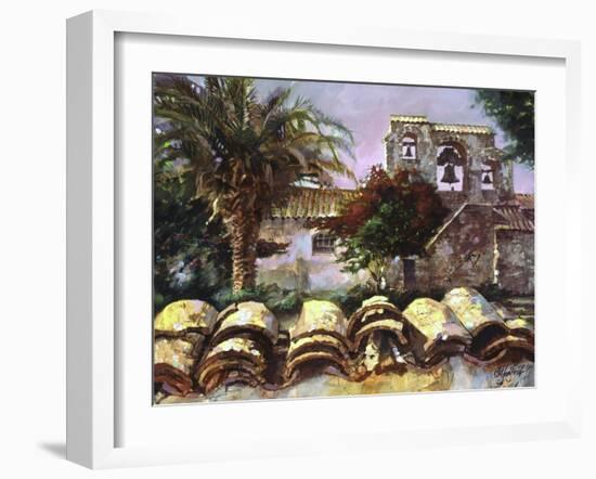 Wall at San Miguel-Clif Hadfield-Framed Art Print