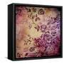 Wall Background Or Vintage Texture. For Art Texture, Grunge Design, And Old Border Frame-iulias-Framed Stretched Canvas