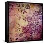 Wall Background Or Vintage Texture. For Art Texture, Grunge Design, And Old Border Frame-iulias-Framed Stretched Canvas