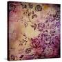 Wall Background Or Vintage Texture. For Art Texture, Grunge Design, And Old Border Frame-iulias-Stretched Canvas