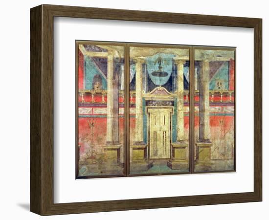 Wall Decoration from the Villa of P Fannius at Boscoreale, Near Pompeii-null-Framed Giclee Print