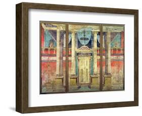 Wall Decoration from the Villa of P Fannius at Boscoreale, Near Pompeii-null-Framed Giclee Print