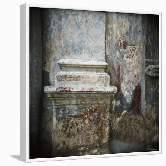 Wall Detail with Old Paint, Havana, Cuba, West Indies, Central America-Lee Frost-Framed Photographic Print