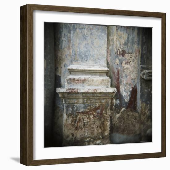 Wall Detail with Old Paint, Havana, Cuba, West Indies, Central America-Lee Frost-Framed Photographic Print