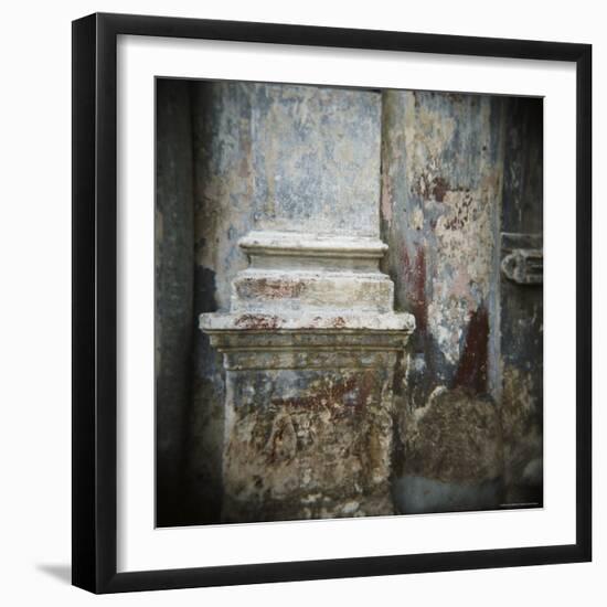 Wall Detail with Old Paint, Havana, Cuba, West Indies, Central America-Lee Frost-Framed Photographic Print