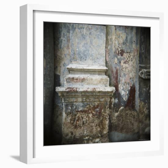 Wall Detail with Old Paint, Havana, Cuba, West Indies, Central America-Lee Frost-Framed Photographic Print