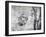 Wall Drawing of Two Heads, c.1530-Michelangelo Buonarroti-Framed Giclee Print