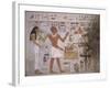 Wall Fragment from the Tomb of Amenemhet and His Wife Hemet, Middle Kingdom-null-Framed Giclee Print