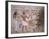 Wall Fragment from the Tomb of Amenemhet and His Wife Hemet, Middle Kingdom-null-Framed Giclee Print