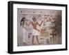 Wall Fragment from the Tomb of Amenemhet and His Wife Hemet, Middle Kingdom-null-Framed Giclee Print