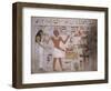 Wall Fragment from the Tomb of Amenemhet and His Wife Hemet, Middle Kingdom-null-Framed Giclee Print