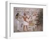 Wall Fragment from the Tomb of Amenemhet and His Wife Hemet, Middle Kingdom-null-Framed Giclee Print