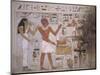 Wall Fragment from the Tomb of Amenemhet and His Wife Hemet, Middle Kingdom-null-Mounted Giclee Print