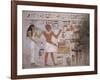 Wall Fragment from the Tomb of Amenemhet and His Wife Hemet, Middle Kingdom-null-Framed Giclee Print