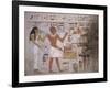 Wall Fragment from the Tomb of Amenemhet and His Wife Hemet, Middle Kingdom-null-Framed Giclee Print