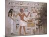 Wall Fragment from the Tomb of Amenemhet and His Wife Hemet, Middle Kingdom-null-Mounted Giclee Print
