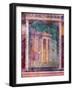 Wall Fresco with Architecture, C. 40-30 B.C.-null-Framed Art Print