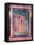 Wall Fresco with Architecture, C. 40-30 B.C.-null-Framed Stretched Canvas