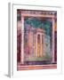 Wall Fresco with Architecture, C. 40-30 B.C.-null-Framed Art Print