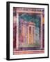 Wall Fresco with Architecture, C. 40-30 B.C.-null-Framed Art Print