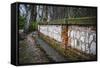 Wall in the Tajo River. Aranjuez, Madrid, Spain.World Heritage Site by UNESCO in 2001-outsiderzone-Framed Stretched Canvas