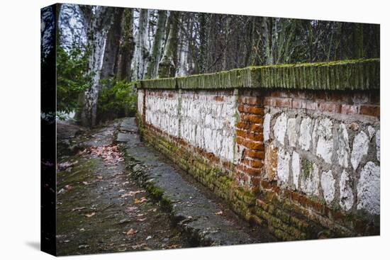 Wall in the Tajo River. Aranjuez, Madrid, Spain.World Heritage Site by UNESCO in 2001-outsiderzone-Stretched Canvas