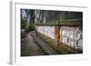 Wall in the Tajo River. Aranjuez, Madrid, Spain.World Heritage Site by UNESCO in 2001-outsiderzone-Framed Photographic Print