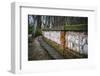 Wall in the Tajo River. Aranjuez, Madrid, Spain.World Heritage Site by UNESCO in 2001-outsiderzone-Framed Photographic Print